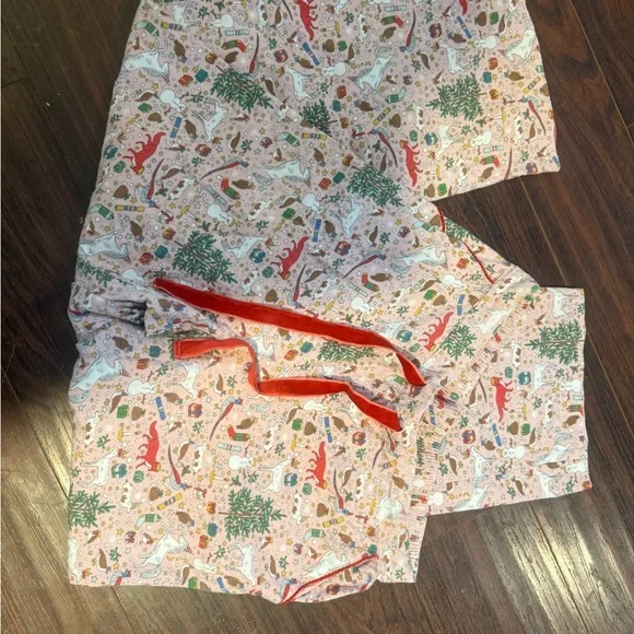Boden Vanessa Cosy Festive Pyjama Bottoms, Milkshake Festive size 8 - Picture 7 of 9